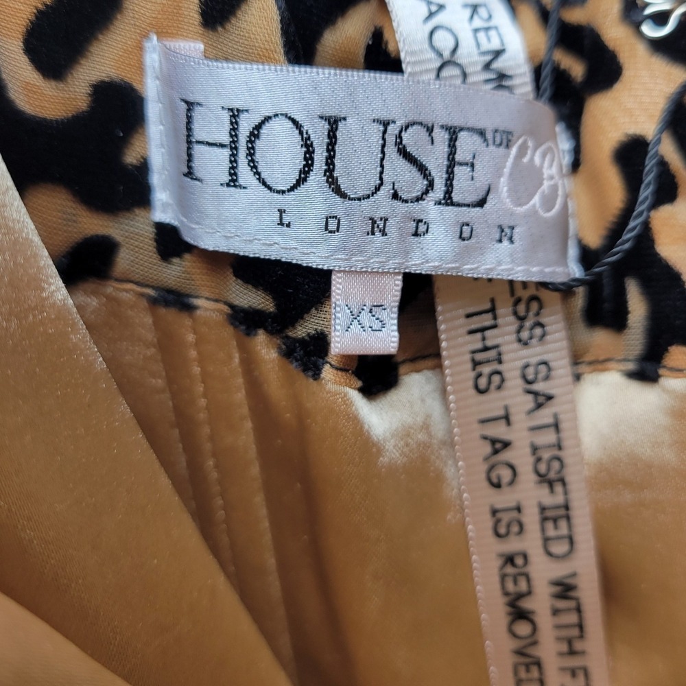 House of CB Cleo Animal Print Corset Cocktail Dress Size XS NWT Glam Engagementt - Picture 6 of 8